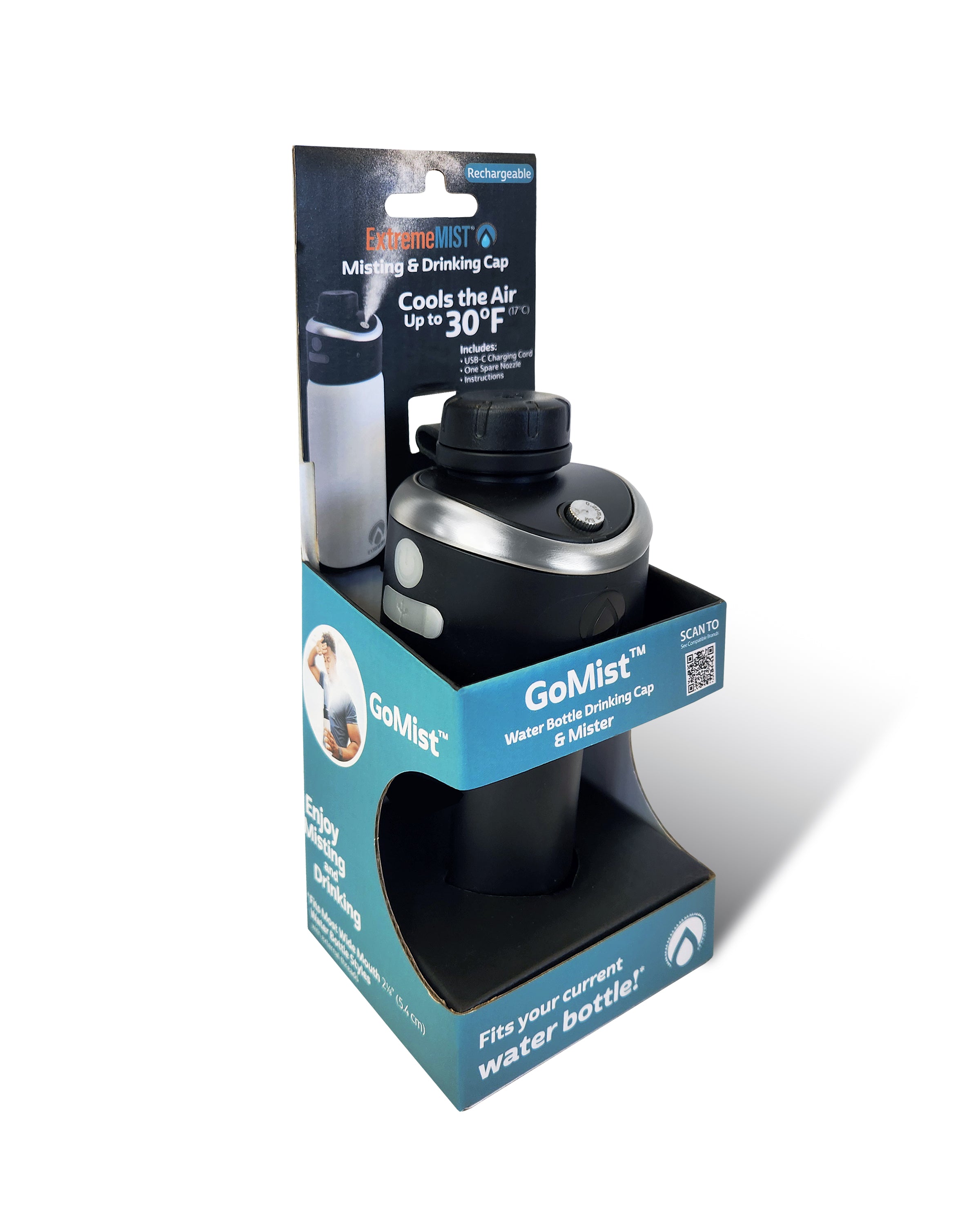 GoMist Retrofit Misting and Drinking Cap