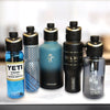 Collection of various, popular water bottles cmplatible with GoMist Cap, Yeti, camelbak, Cool flask, Coldest, REI